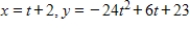 <strong>Find a set of parametric equations for the rectangular equation. </strong> A) B) C) D) E)