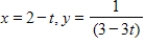 <strong>Find a set of parametric equations for the rectangular equation. </strong> A) B) C) D) E)
