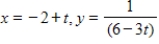 <strong>Find a set of parametric equations for the rectangular equation. </strong> A) B) C) D) E)
