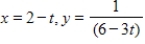 <strong>Find a set of parametric equations for the rectangular equation. </strong> A) B) C) D) E)