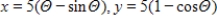<strong>Select the curve represented by the parametric equations. Cycloid: </strong> A) B) C) D) E)
