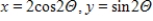 <strong>Select the parametric equations matching with the following graph. </strong> A)Lissajous curve: B)Lissajous curve: C)Lissajous curve: D)Lissajous curve: , E)Lissajous curve: