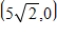 <strong>The -coordinate system has been rotated degrees from the -coordinate system.The coordinates of a point in the -coordinate system are given.Find the coordinates of the point in the rotated coordinate system. , </strong> A) B) C) D) E)