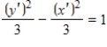 <strong>Rotate the axes to eliminate the xy-term in the equation.Then write the equation in standard form. </strong> A) B) C) D) E)