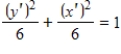 <strong>Rotate the axes to eliminate the xy-term in the equation.Then write the equation in standard form. </strong> A) B) C) D) E)