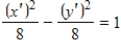 <strong>Select the graph of the following equation,showing both sets of axes. </strong> A) B) C) D) E)