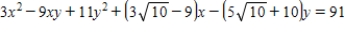<strong>Determine the angle through which the axes are rotated.Round your answer to two decimal places. </strong> A) B) C) D) E)