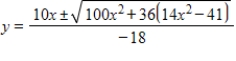 <strong>Use the Quadratic Formula to solve for . </strong> A) B) C) D) E)