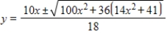 <strong>Use the Quadratic Formula to solve for . </strong> A) B) C) D) E)