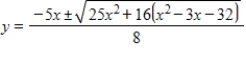 <strong>Use the Quadratic Formula to solve for . </strong> A) B) C) D) E)