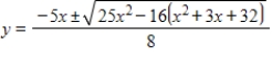 <strong>Use the Quadratic Formula to solve for . </strong> A) B) C) D) E)