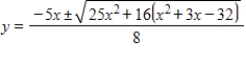 <strong>Use the Quadratic Formula to solve for . </strong> A) B) C) D) E)