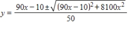 <strong>Use the Quadratic Formula to solve for . </strong> A) B) C) D) E)