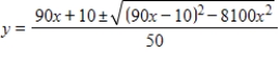 <strong>Use the Quadratic Formula to solve for . </strong> A) B) C) D) E)