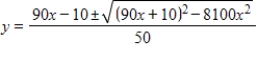 <strong>Use the Quadratic Formula to solve for . </strong> A) B) C) D) E)