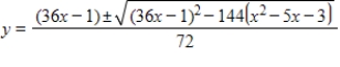 <strong>Use the Quadratic Formula to solve for . </strong> A) B) C) D) E)