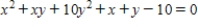 <strong>Use the discriminant to classify the graph. </strong> A)The graph is a cone. B)The graph is a parabola. C)The graph is a ellipse or circle. D)The graph is a hyperbola. E)The graph is a line.