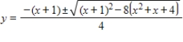 <strong>Use the Quadratic Formula to solve for . </strong> A) B) C) D) E)