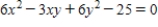 <strong>Consider the equation. Without calculating,explain how to rewrite the equation so that it does not have an -term. </strong> A)To rewrite the equation so that it does not have an -term,you can solve for in terms of by completing the square or using the Quadratic Formula. B)To rewrite the equation so that it does not have an -term,you can solve for in terms of by completing the square or using the Quadratic Formula. C)To rewrite the equation so that it has an -term,you can solve for in terms of by taking square root or using the Quadratic Formula. D)To rewrite the equation so that it has an -term,you can solve for in terms of by completing the square or using the Quadratic Formula. E)To rewrite the equation so that it has an -term,you can solve for in terms of by completing the square or using the Quadratic Formula.