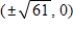 <strong>Find the center,vertices and foci of the hyperbola.​   ​</strong> A)Center: (0,0) Vertices:   Foci:   B)Center: (0,0) Vertices:   Foci:   C)Center: (0,0) Vertices:   Foci:   D)Center: (0,0) Vertices:   Foci:   E)Center: (0,0) Vertices:   Foci:   <div style=padding-top: 35px> 