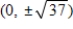 <strong>Find the center,vertices and foci of the hyperbola.​   ​</strong> A)Center: (0,0) Vertices:   Foci:   B)Center:   Vertices:   Foci:   C)Center: (0,0) Vertices:   Foci:   D)Center:   Vertices: ​   Foci:   E)Center:   Vertices:   Foci:   <div style=padding-top: 35px> 