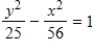 <strong>Find the standard form of the equation of the hyperbola with the given characteristics and center at the origin. ​ Vertices:   ;foci:   ​</strong> A)   B)   C)   D)   E)   <div style=padding-top: 35px> 