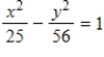 <strong>Find the standard form of the equation of the hyperbola with the given characteristics and center at the origin. ​ Vertices:   ;foci:   ​</strong> A)   B)   C)   D)   E)   <div style=padding-top: 35px> 