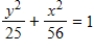 <strong>Find the standard form of the equation of the hyperbola with the given characteristics and center at the origin. ​ Vertices:   ;foci:   ​</strong> A)   B)   C)   D)   E)   <div style=padding-top: 35px> 