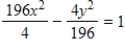 <strong>Find the standard form of the equation of the hyperbola with the given characteristics and center at the origin. ​ Vertices:   ;asymptotes:   ​</strong> A)   B)   C)   D)   E)   <div style=padding-top: 35px> 
