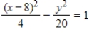 <strong>Find the standard form of the equation of the hyperbola with the given characteristics. ​ Vertices: (6,0), (10,0);foci: (0,0), (12,0) ​</strong> A)   B)   C)   D)   E)   <div style=padding-top: 35px> 