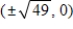 <strong>Find the center,vertices and foci of the hyperbola.​   ​</strong> A)Center: (0,0) Vertices:   Foci:   B)Center:   ​ Vertices:   Foci:   C)Center: (0,0) Vertices:   Foci:   D)Center: (0,0) Vertices:   Foci:   E)Center:   Vertices:   Foci:   <div style=padding-top: 35px> 