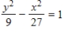 <strong>Find the standard form of the equation of the hyperbola with the given characteristics. vertices:   foci:  </strong> A)   B)   C)   D)   E)   <div style=padding-top: 35px> 