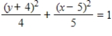<strong>Find the standard form of the equation of the hyperbola with the given characteristics. vertices: (5,-6), (5,-2) Foci: (5,-7), (5,-1) ​</strong> A)   B)   C)   D)   E)   <div style=padding-top: 35px> 