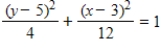 <strong>Find the standard form of the equation of the hyperbola with the given characteristics. vertices: (3,3), (3,7) Foci: (3,1), (3,9) ​</strong> A)   B)   C)   D)   E)   <div style=padding-top: 35px> 