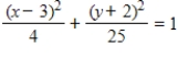 <strong>Find the standard form of the equation of the hyperbola with the given characteristics. vertices: (1,-2), (5,-2) Asymptotes:  </strong> A)   B)   C)   D)   E)   <div style=padding-top: 35px> 