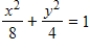 <strong>Find the standard form of the equation of the ellipse with the given characteristics and center at the origin. Vertices: ;Foci: </strong> A) B) C) D) E)