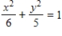 <strong>Find the standard form of the equation of the ellipse with the given characteristics and center at the origin. Foci: ;major axis of length 12 </strong> A) B) C) D) E)