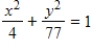 <strong>Find the standard form of the equation of the ellipse with the given characteristics and center at the origin. Foci: ;major axis of length 18 </strong> A) B) C) D) E)
