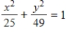 <strong>Find the standard form of the equation of the ellipse with the given characteristics and center at the origin. Vertical major axis passes through the points . </strong> A) B) C) D) E)