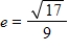 <strong>Find the eccentricity of the ellipse. </strong> A)Eccentricity: B)Eccentricity: C)Eccentricity: D)Eccentricity: E)Eccentricity: