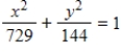 <strong>A semielliptical arch over a tunnel for a one-way road through a mountain has a major axis of 54 feet and a height at the center of 12 feet.Find an equation of the semielliptical arch. </strong> A) B) C) D) E)