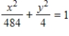 <strong>Find the standard form of the equation of the ellipse with the following characteristics. Foci: ,major axis of length: 22 </strong> A) B) C) D) E)