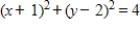 <strong>Identify the conic by writing the equation in standard form. </strong> A) ;ellipse B) ;circle C) ;circle D) ;circle E) ;ellipse