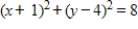 <strong>Identify the conic by writing the equation in standard form. </strong> A) ;ellipse B) ;circle C) ;circle D) ;circle E) ;ellipse