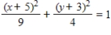<strong>Identify the conic by writing the equation in standard form. </strong> A) ;ellipse B) ;circle C) ;ellipse D) ;ellipse E) ;ellipse