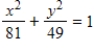 <strong>Find the standard form of the equation of the ellipse with vertices and eccentricity .</strong> A) B) C) D) E)