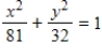 <strong>Find the standard form of the equation of the ellipse with vertices and eccentricity .</strong> A) B) C) D) E)