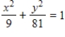<strong>Find the standard form of the equation of the ellipse with vertices and eccentricity .</strong> A) B) C) D) E)