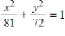 <strong>Find the standard form of the equation of the ellipse with vertices and eccentricity .</strong> A) B) C) D) E)
