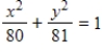 <strong>Write the equation of the ellipse that has its center at the origin,focus at (1,0)and vertex at (9,0). </strong> A) B) C) D) E)